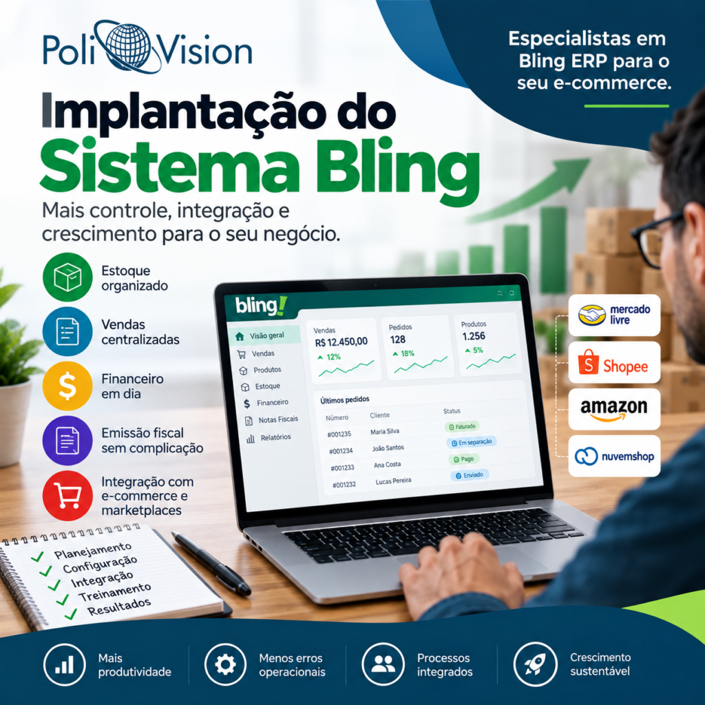 implantação do sistema bling
