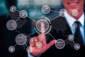 homem integraçao na tela