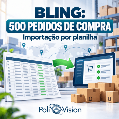 Fluxo de validação e importação de pedidos de compra por planilha no Bling