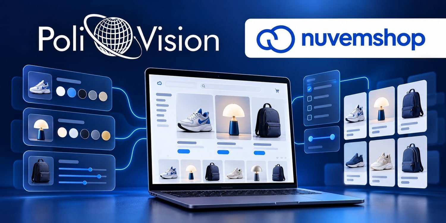 Catálogo de loja virtual com atributos e filtros de produtos, representando os campos personalizados na Nuvemshop