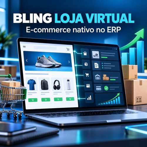 Bling Loja Virtual com e-commerce, estoque e pedidos integrados ao ERP